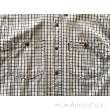 100% Cotton Long Sleeve Plaid Shirt